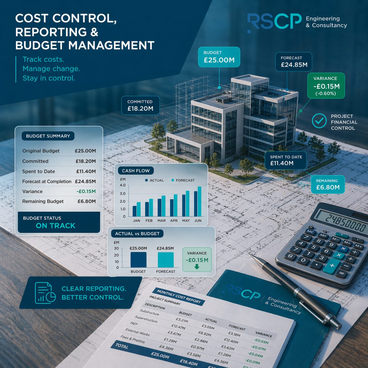 Cost Control, Reporting & Budget Management