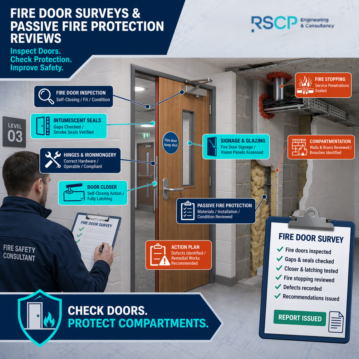Fire Door Surveys & Passive Fire Protection Reviews