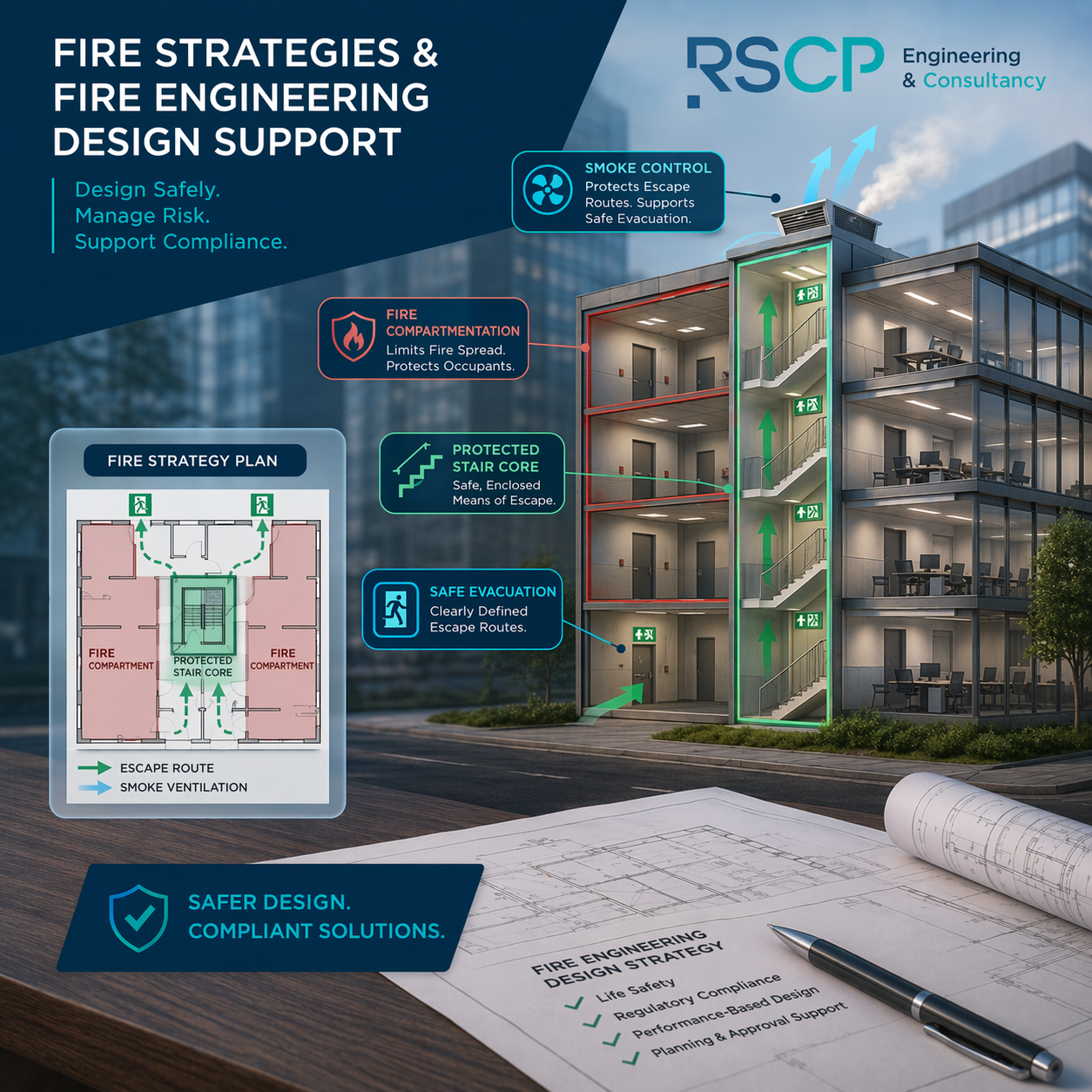 Fire Strategies & Fire Engineering Design Support
